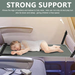 HASTHIP Airplane Footrest for Kids with Adjustable Straps 79×44cm Grey | Toddler Travel Bed