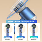 HASTHIP® Cordless Electric Spin Scrubber Cleaning Brush with 5 Replaceable Brush Heads, Electric Bathroom Cleaning Brush with Power Display, 3 Speeds & Max 2400RPM, Electric Cleaning Brush for Home