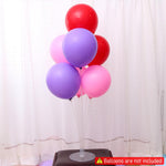 6Pcs Balloon Stand for Decoration, Balloon Supplies with Dot Stickers Balloon Accessories, Balloon Sticks with Base for Table Birthday Baby Shower Graduation Party Decorations
