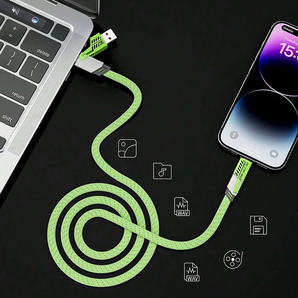 4 in 1 USB Cable Fast Charging Data Cable PD 65W 27W USB C Charger Wire for MacBook Pro