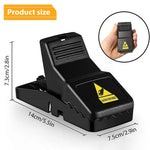 HASTHIP Rat Traps for House and Garden with Quick Trigger Mechanism | 2 Pack Reusable ABS