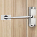 HASTHIP Door Closer for Home and Office with Adjustable Quiet Spring Mechanism | Zinc Alloy Silver 30 kg