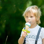 HASTHIP Silicone Popsicle Drip Catcher 2 in 1 Ice Cream Cone Guard Tray Pack of 4