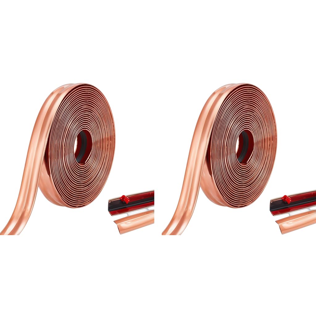 HASTHIP Wall Molding Trim for Home Decoration with Flexible PVC | 9.84ft x 0.78in 2PCS