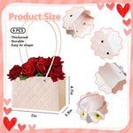 HASTHIP Gift Packing Basket Set for Flower Arrangement with 3D Emboss Design 18×10×12 cm Pink