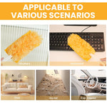 HASTHIP Double Sided Microfiber Duster with 20 Washable Refills for Home and Car Cleaning | Flexible Bendable Handle