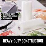 HASTHIP Food Vacuum Roll for Storage and Sous Vide 20cm×15m with Double Side Texture | BPA Free PE&PA Material