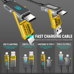 PD100W 4-IN-1 Multi-function Digital Fast Charging Cable, 480Mbps Data
