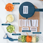 HASTHIP Vegetable Chopper 9 in 1 Multifunctional Cutter with Dicer and Storage Container | Ideal for Salad, Onion and Potato Prep