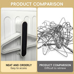 HASTHIP Clothes Hanger Organizer Rack for Closet and Laundry with Double Layer Retractable Design | Holds up to 50 Hangers and Supports 8 lbs
