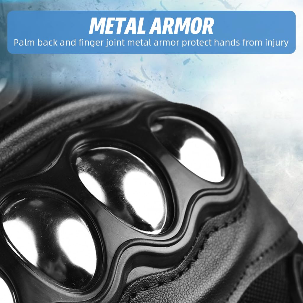 HASTHIP Full Finger Bike Gloves for Men & Women with Touch Screen and Hard Knuckle Protection