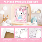 HASTHIP Paint by Numbers Kit for Wall Art with 7.8x7.8 in Canvases and Frame | DIY Gift