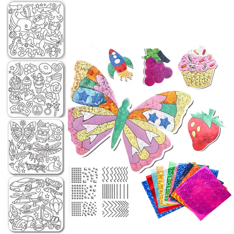 HASTHIP® 48 Sheets Foil Art Kit for Kids