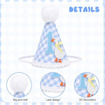 HASTHIP® One Funny Goose birthday hat cotton plush birthday cap with soft pom pom charm design adjustable crowns for girls small caps for soft s baby crown girls 1 year gift