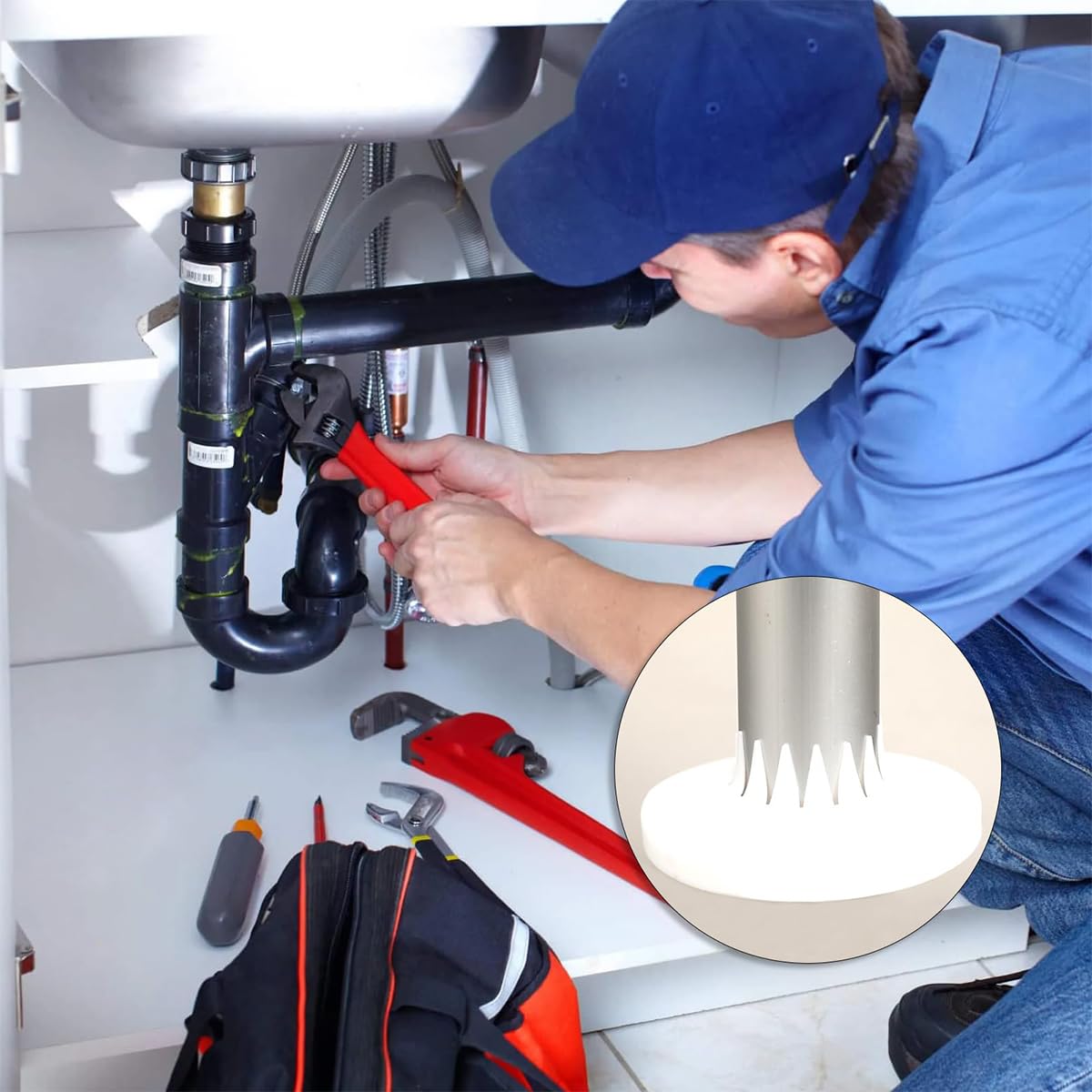 HASTHIP® 5Pcs Pipe Cover Decoration for 14-45mm Plumbing Plumbing Plates Water Pipe Cover Water Pipe Drain Line Cover Radiator Escutcheon PP Plastic White Decorative Toilet Pipe Cover