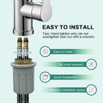 HASTHIP Mixer Faucet for Kitchen Sink and Bathroom Basin with 360° Swivel Spout | Single Handle Control