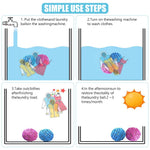 HASTHIP Laundry Balls for Washing Machine with Fragrance Ceramic Particles and TPR Material | 2 Pcs Reusable Eco-Friendly Design for 2000 Washings