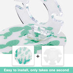 HASTHIP Wall Toothbrush Holder for Bathroom with 4 Slots and Central Toothpaste Organizer | Self-Adhesive Floral and Cactus Design Pack of 2