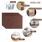 HASTHIP Furniture Felt Pads 4 Pack for Hardwood Floors with 3M Self Adhesive | Non Slip Cuttable Floor Protector