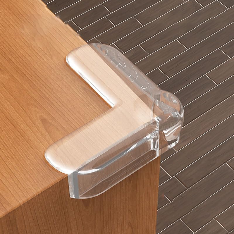 HASTHIP® Baby Proofing 12 Pack Corner Protector Baby Corner Guards Furniture & Edge Safety Bumpers Clear Proofing