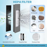 HASTHIP Replacement Accessories Kit for Ecovacs Deebot N8 OZMO 920 950 with 8 pcs Set | 4 Side Brushes 2 Mop Cloths and 2 HEPA Filters