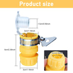 HASTHIP Universal Water Tap Adapter for 4/6 Point Faucets with Anti Leakage ABS Quick Release 3 PCS