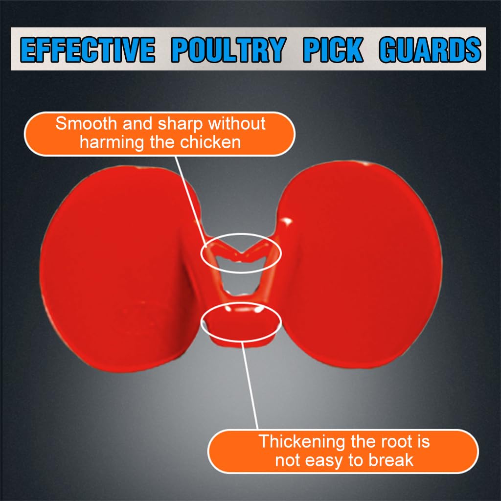 HASTHIP Chicken Goggles for Poultry with Pincer Tool and 100 PCS Set | Eye Protection for Hens and Ducks
