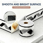 HASTHIP Self Adhesive Molding for Wall Designs with 16.4ft Length and Waterproof PVC | Geometric Pattern Trim