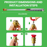 HASTHIP Water Sprayer Gun for Gardening and Car Washing with 2 Nozzles | Aluminum Alloy Body