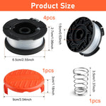 HASTHIP Grass String Trimmer Wire for Garden Use with 12PCS 30ft Nylon Spool and Spring Cap