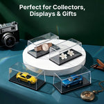 HASTHIP 4-Pack Acrylic Display Cases for 1:64 Scale Model Cars