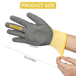 HASTHIP® 400V High Voltage Resistant Electrician Work Gloves with Full Palm Rubberization, Enhanced Dexterity & Comfort