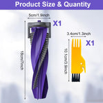HASTHIP Replenishment Kit for Narwal Freo X Plus with Zero Tangling Silent Roller Brush | 2 Pcs