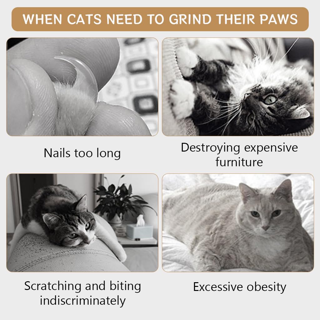 HASTHIP® Cat Wall Scratcher - Sisal Scratch Pad for Cats - Wall Scratching Post with Traceless Stickers