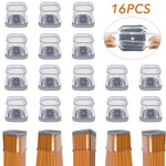 HASTHIP Chair Leg Floor Protectors for 1-1.5 in Chairs featuring Non-Slip Silicone & Felt Pads | 48PCS