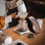 HASTHIP® Coffee Paper Filter Holder #1#2#4 Paper Filter Capacity Holder Cone Coffee Filter Paper Holder Storage Dispenser with Dustproof Lid for 100Pcs Cone Coffee Filters