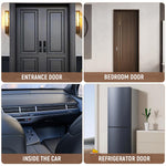 HASTHIP Wooden Door Chime for Home and Shopkeepers with Beech Base Brass Bell 5x7.5cm 2PCS
