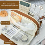 HASTHIP® Student Pencil Pouch Canvas