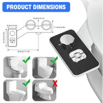 HASTHIP Manual Bidet Sprayer for Toilet with Dual Nozzle 7 and 5 Hole Wash | Self Cleaning Design