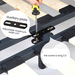 HASTHIP Bed Frame Support Legs Adjustable 7.08–13 in with Screw-Fixed Design and Steel Base | 2Pcs Heavy Duty Center Support for Wooden or Metal Beds