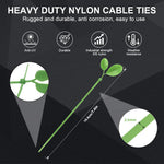 HASTHIP Plant Ties for Climbing Roses and Indoor Plants featuring 20pcs 20cm Nylon Clips with Leaf Charms
