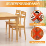 HASTHIP Chair Leg Floor Protectors for 1–1.5 in Legs with Felt Pads and Anti Slip Silicone | 16 Pcs Set