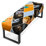 HASTHIP Bench Seat Cover for 42–55 in Benches with Stretch Fit Dacron Fabric and Floral Print