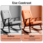 HASTHIP Office Chair Armrest Covers 10x45cm with Tie Up Design Natural Rattan for Summer Comfort | Rustic Dust Protection