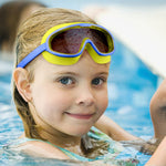 Proberos® Big Frame Swimming Goggles Leakproof Swimming Goggles for Children Kids Swim Goggles with Anti Fog and UV Protection for Boys Girls for Age 3-16(Blue)