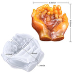 HASTHIP Resin Art Moulds for Moon Lamp Stand featuring Hands Shaped Design 6.06×5.62 in Silicone | Ideal for DIY Jewelry Tray and Home Decoration