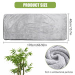 HASTHIP Bamboo Bath Towel for Home and Spa Use featuring Super Absorbent 55x27 in Soft Cotton Blend | Grey