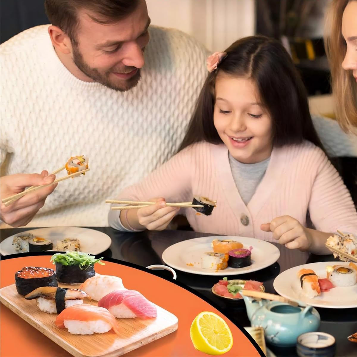 HASTHIP Sushi Making Set for Beginners and Pros with Bamboo Mats and 3 PCS Tools | DIY Maki Roller