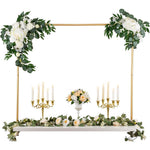 HASTHIP Balloon Arch Decoration Stand for Weddings and Parties with Adjustable 1.2–2.6 m Gold Metal Frame | Easy DIY Assembly Backdrop