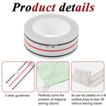 HASTHIP Diagonal Seam Tape for Sewing with 1/4 Inch Guide Line 10 Yard Roll | Easy Removal